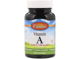 Carlson Labs Vitamin A 10,000 IU, 250 softgel